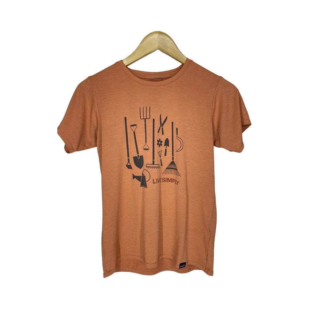 PATAGONIA Women’s Capilene Cool Daily Shirt Size XS  Coral Orange
