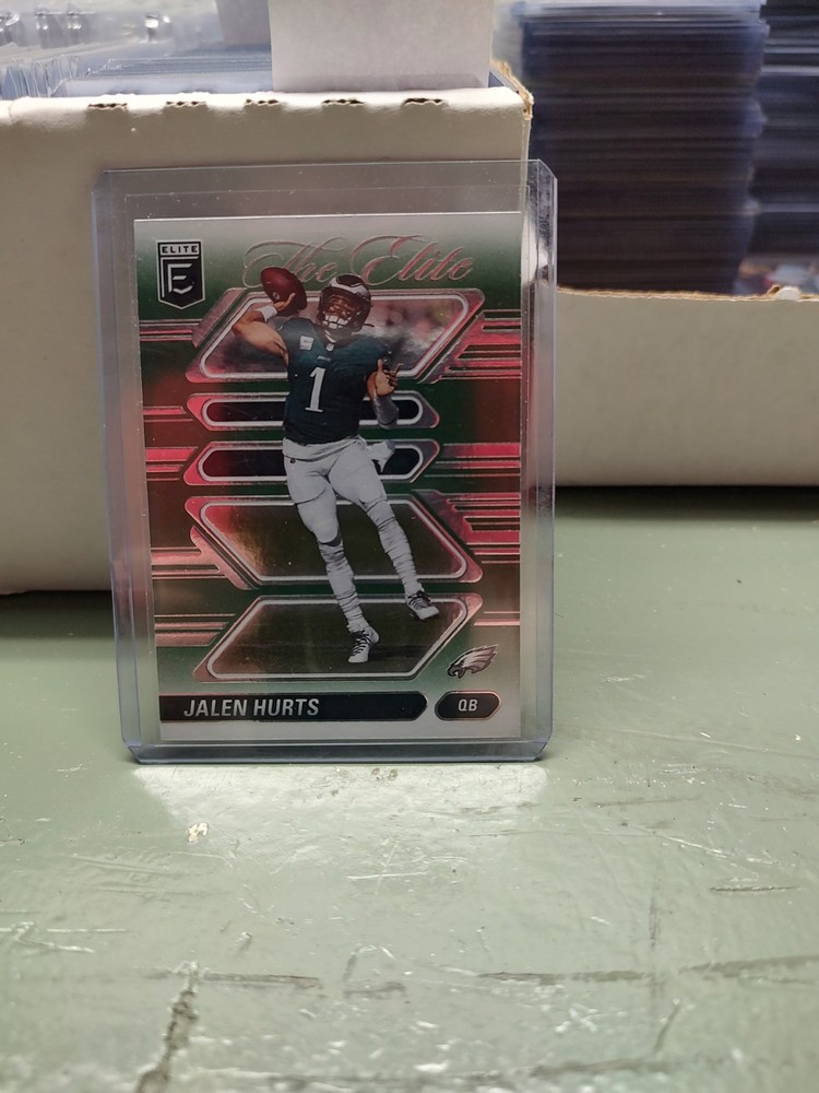 2024 Panini Donruss Elite The Elite #2 Jalen Hurts Green Parallel