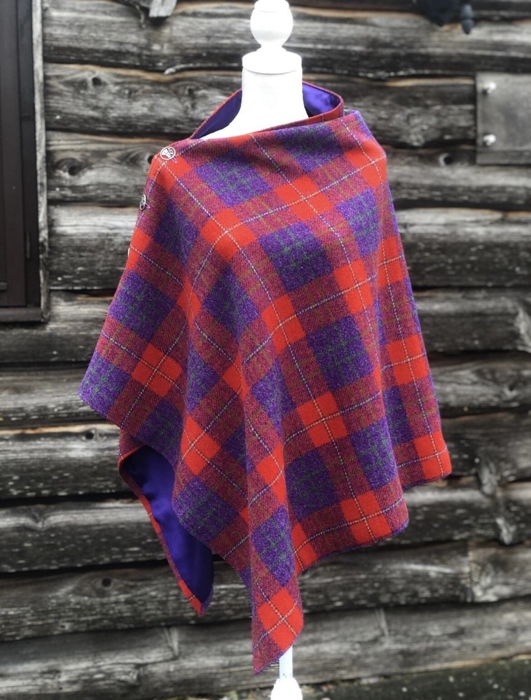 Clearance Sale Harriet Hoot Harris Tweed Cape Poncho-image