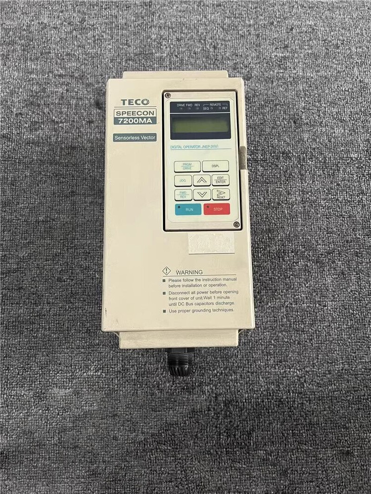 1pc used     TECO 7200MA 220V2.2KW JNTMBGBB0003JK-U- #A6-10