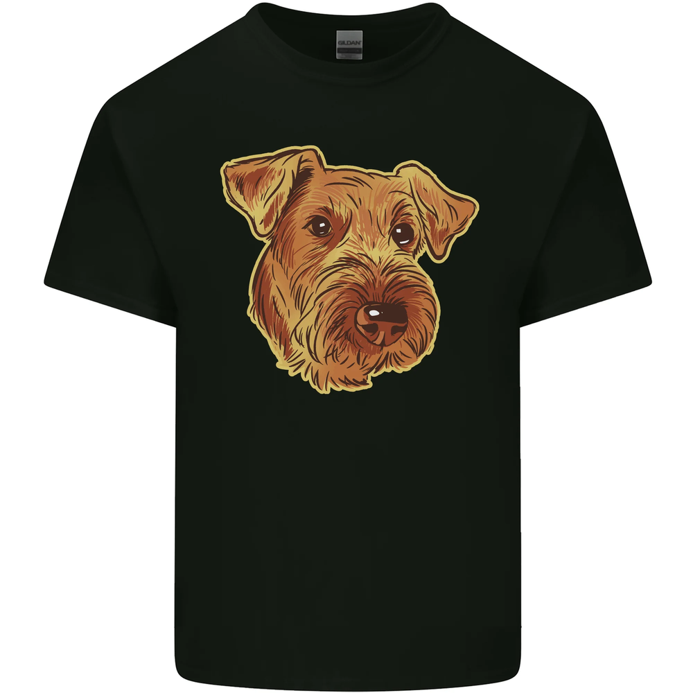 An Airedale Terrier Waterside Bingley Dog Mens Cotton T-Shirt Tee Top