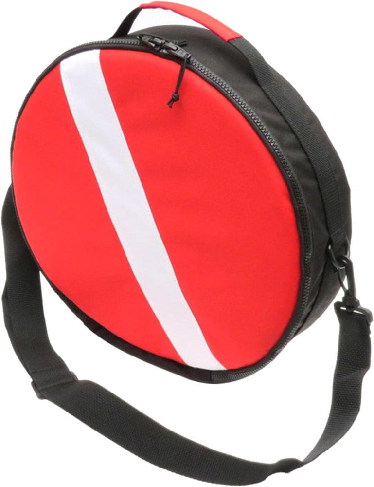 round Scuba Regulator Gear Protective Bag Snorkeling Dive Zipper Design W/ Shoul