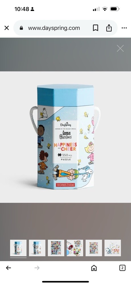 Hallmark Snoopy Peanuts Gang 550-Piece Friendship Jigsaw Puzzle