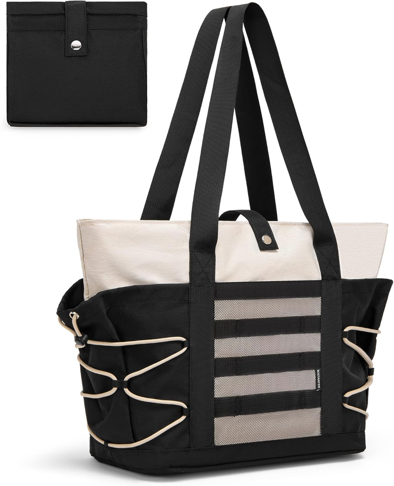 Travel Tote Bag for Women Foldable Gym Bag Beach Bag Sports Bag Waterproof Shopi