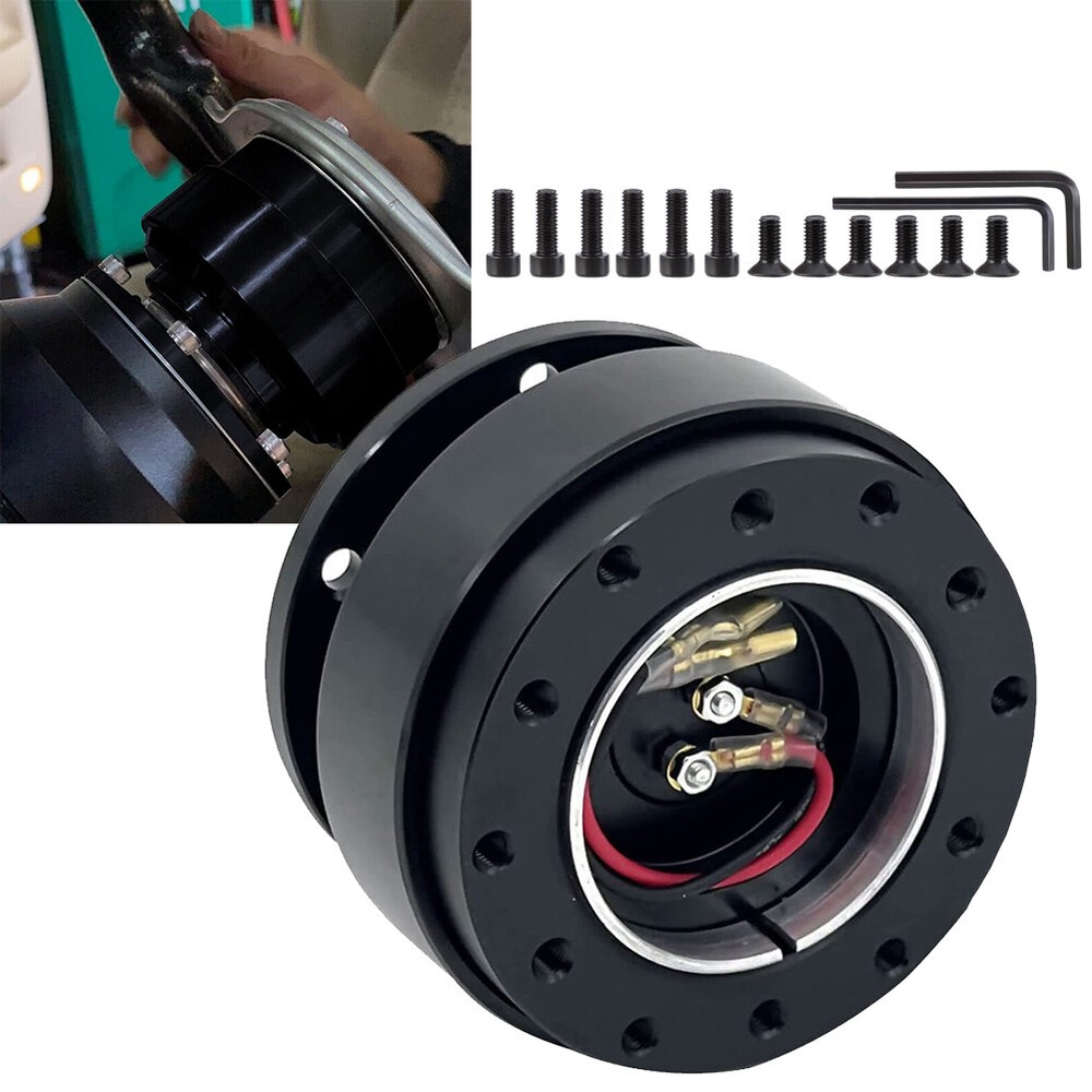 Aluminium Car Steering Wheel Quick Release Hub Adapter Snap Off Boss Decor Gift