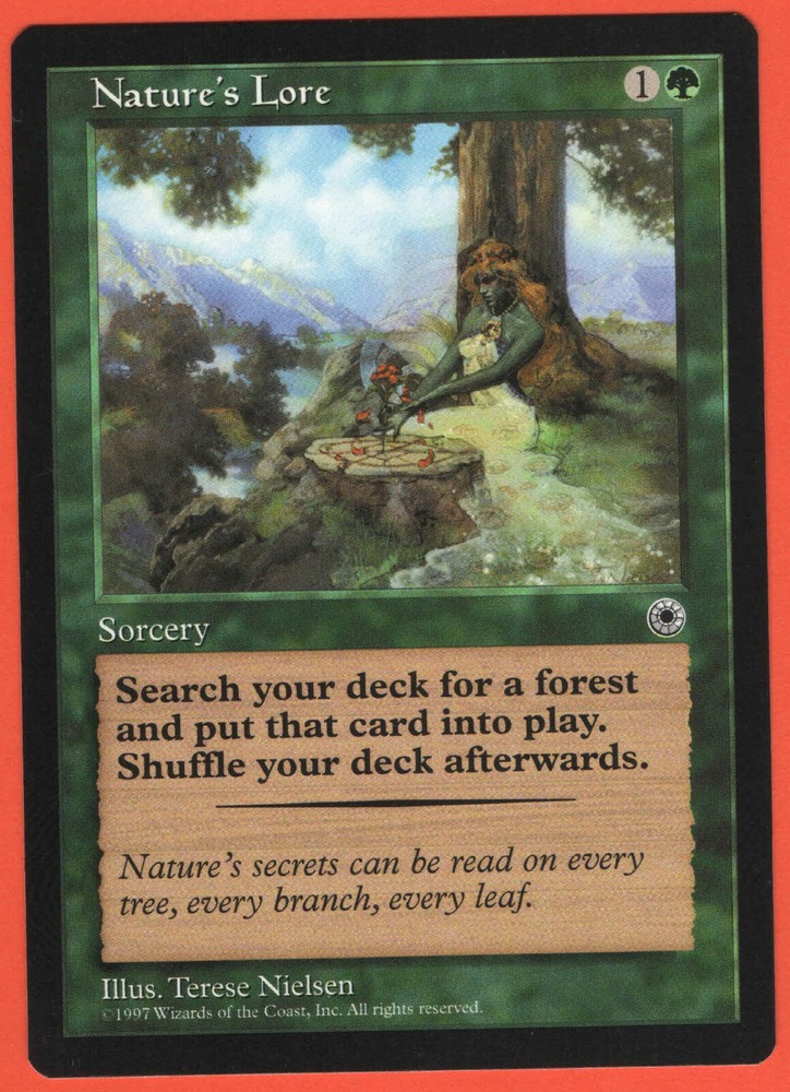 MTG ~ Nature's Lore ~ Portal (1997) NM/M ~ FREE SHIPPING ~ Vintage Magic (1)