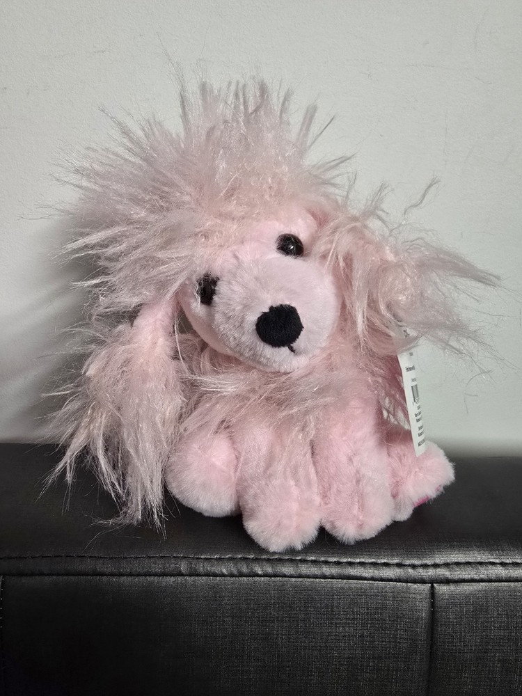 Pink Poodle Stuffed Animal Toy for Valentine's Day or Easter Gifts