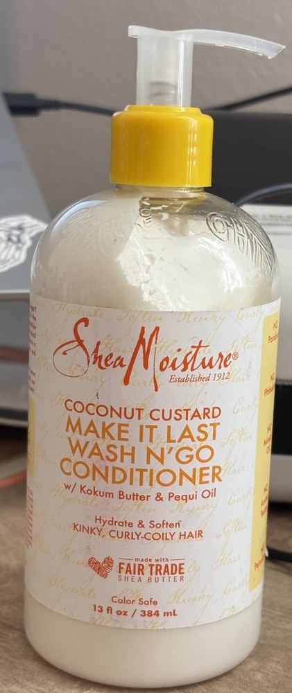 Shea Moisture Coconut Custard Wash N Go Conditioner 13 oz