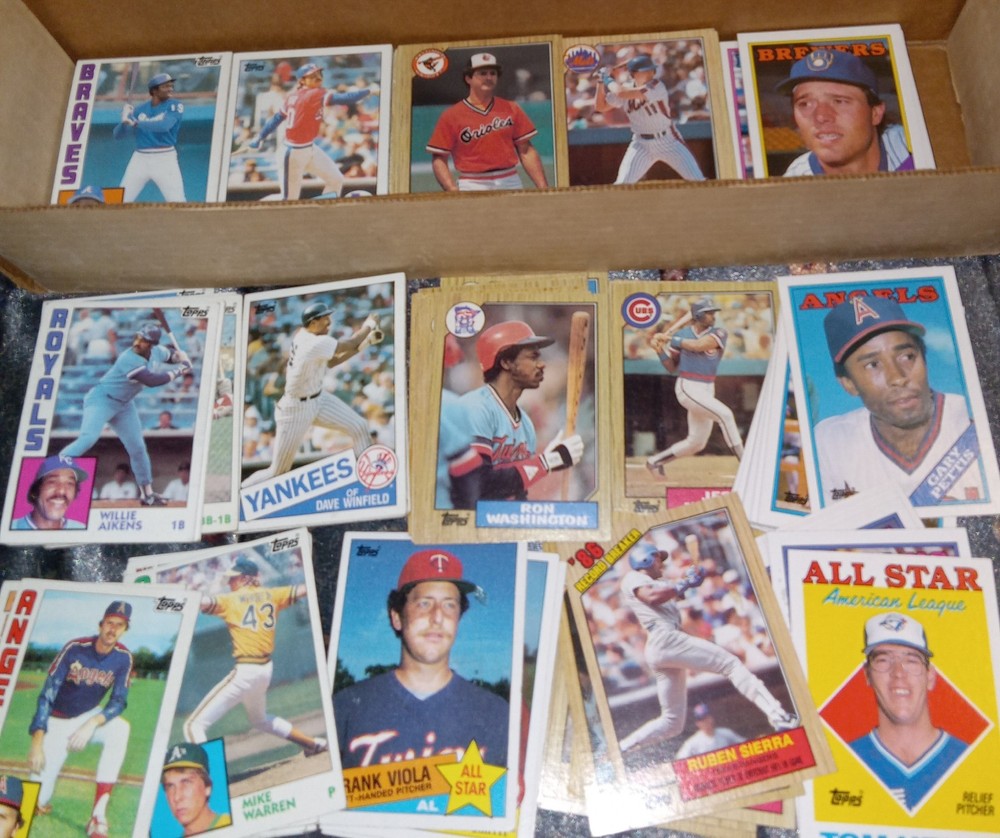 Lot Of 250 + Baseball Cards  1984 1985 1987 1988 Topps