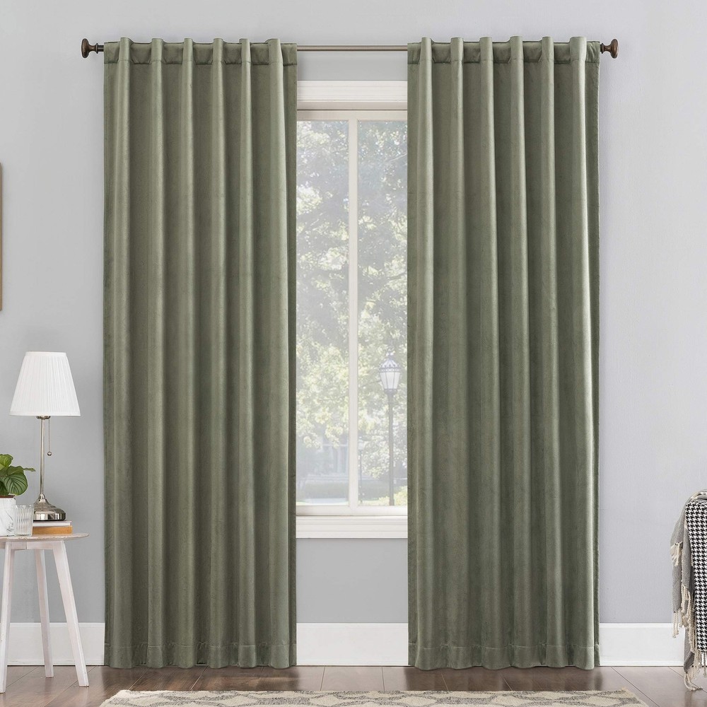 Hampshire Velvet Thermal Blackout Noise Reducing Back Tab Curtains