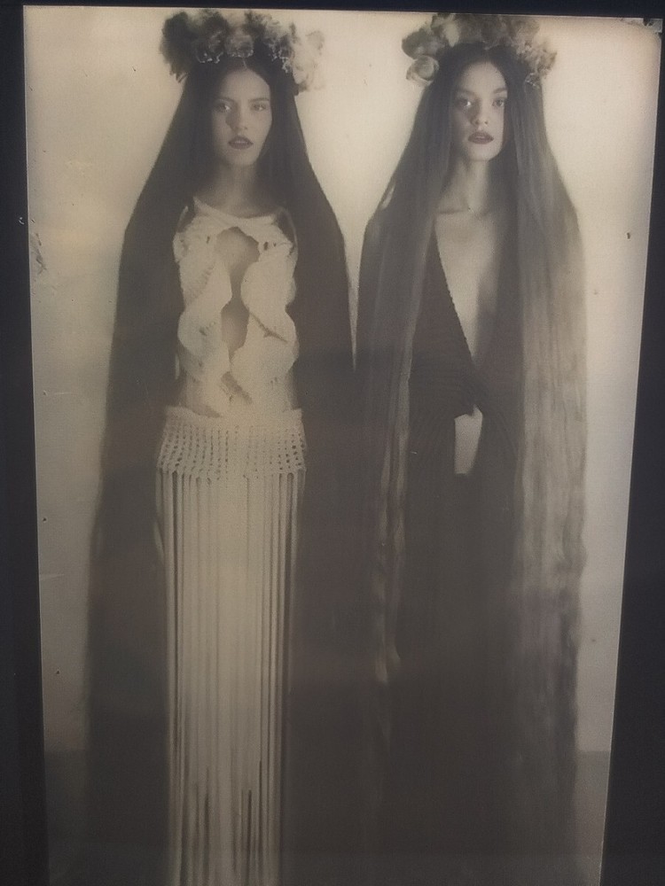 VINTAGE - NEGATIVE - Girls with very long hair - CIRCUS SHOW - HORROR - FREAK
