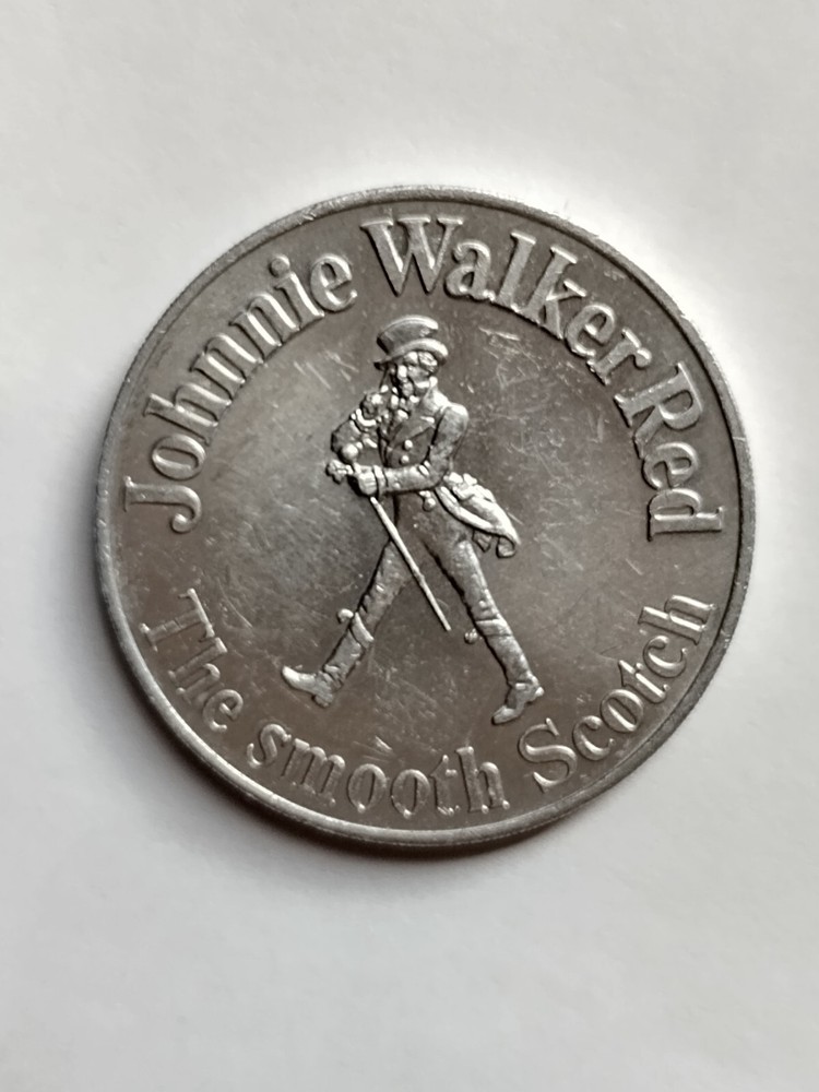 1972 NFL San Francisco 49ers Johnnie Walker Red Whiskey Football Schedule Coin