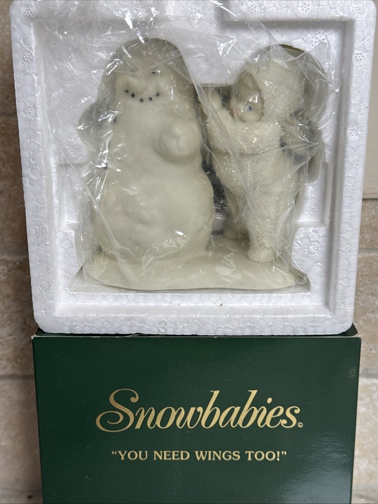 Dept56 Snowbabies You Need Wings Too Christmas Figurine 68818 MIB