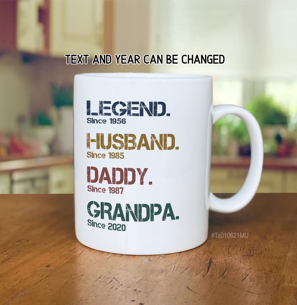 Father S Day Gift For Dad Custom Father S Day Gift Custom Mug For Dad Him Legend