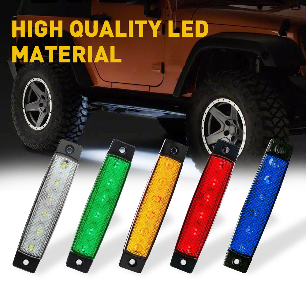 10pcs LED Light Rock Truck Bed Under Body Fog Lights White/Red/Green/Yellow/Blue