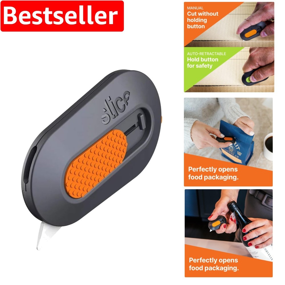 Durable Mini Box Cutter with Finger-Friendly Edge - Safe & Convenient 1 Pack