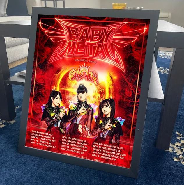 BABYMETAL Announce Fall 2024 US Tour Poster