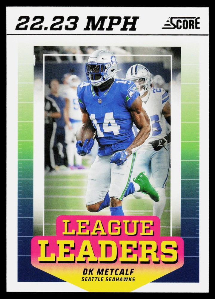 DK Metcalf 2024 Score League Leaders Seattle Seahawks NFL Card No.LL-DMF