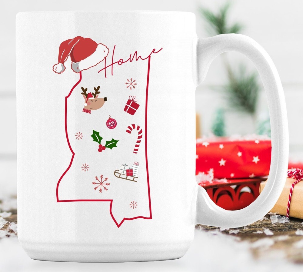 Mississippi Christmas Mug – Perfect Xmas Gift for Mississippi Lovers  