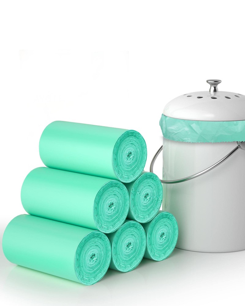 Compostable Trash Bags 1.2 Gallon 150 Packs,Small Compost Bags,Small Biodegra...