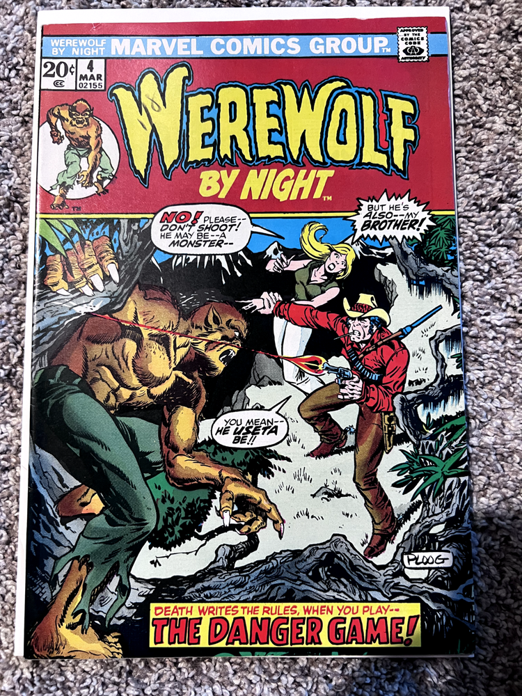 Werewolf By Night #4 F+ The Danger Game