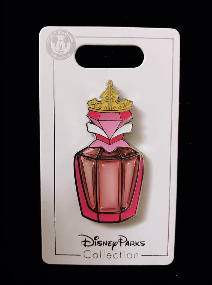 Disney Pin authentic aurora princess perfume bottle Shanghai Disneyland