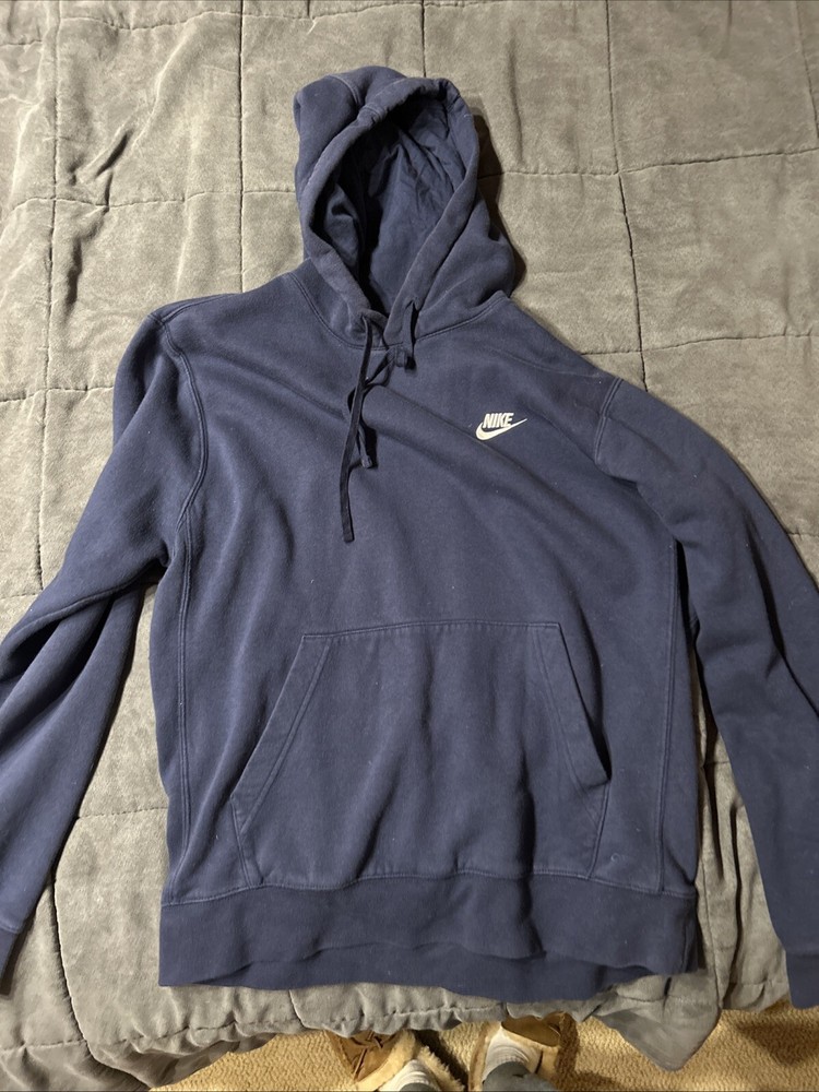 Nike Sportswear Club Fleece Men's Longsleeve Hoodie - Navy, Medium