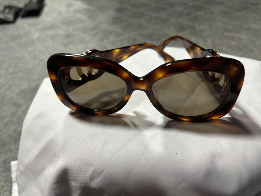 Chanel Tortoiseshell Cat Eye Sunglasses for Women