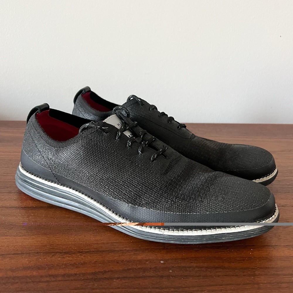 Cole Haan Grand Stitchlite Wingtip Oxford Shoes Men’s Size 10.5M Black Lace Up