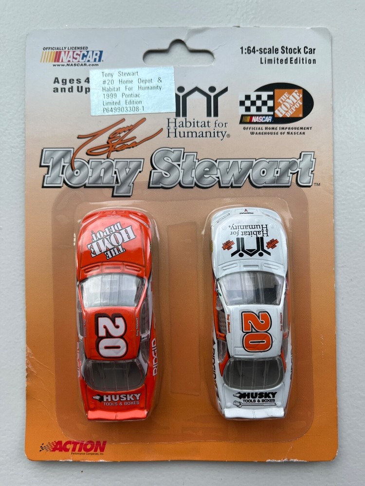 Action Tony Stewart #20 Home Depot Habitat for Humanity NASCAR 1999 Pontiac 1:64