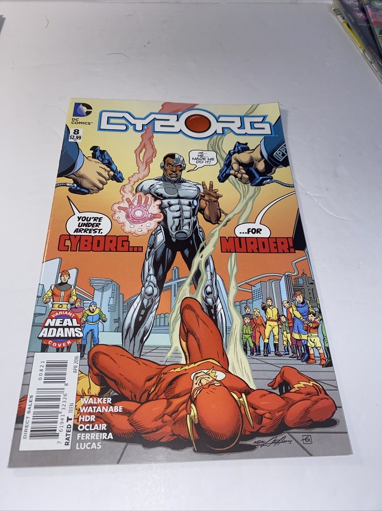 Cyborg 8 2016 Neal Adams Variant Comic Book