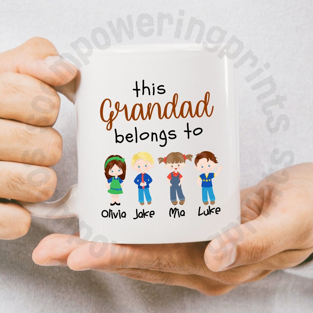 Custom Coffee Mug For Grandpa Personalised Coffee Mug For Grandad Father's Day