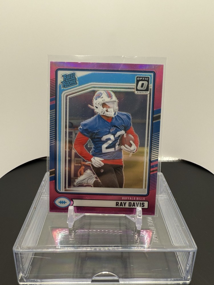 2024 Panini Donruss - Rated Rookie Optic Preview Pink Prizm #316 Ray Davis (RC)