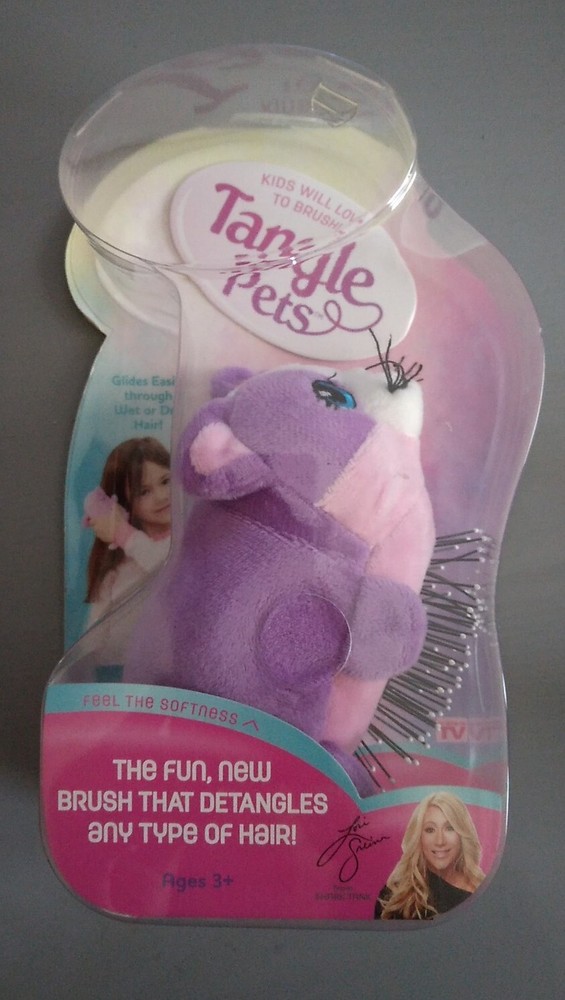 Tangle Pets Detangling Brush Cupcake The Cat Plush Animal