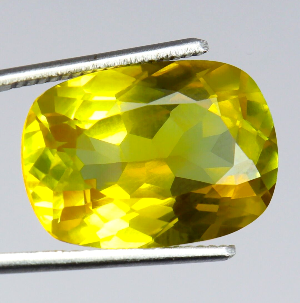 22.30Ct Natural Ceylon Yellow Sapphire Long Cushion Cut Certified Loose Gemstone
