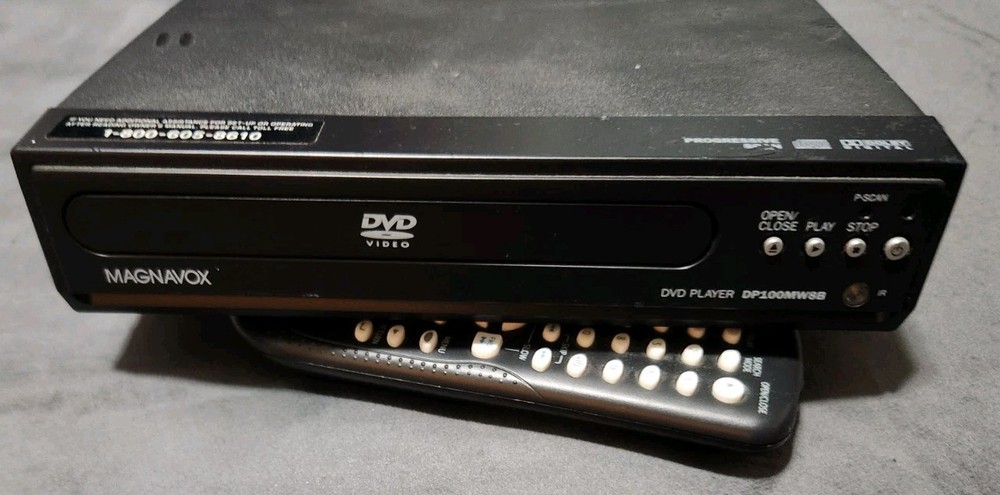 Magnavox DP100MW8B Compact DVD Player with Remote Small Lightweight Design