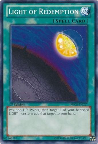 Redemption Light SDCR-EN027 Common 1st Edition Moderately Played