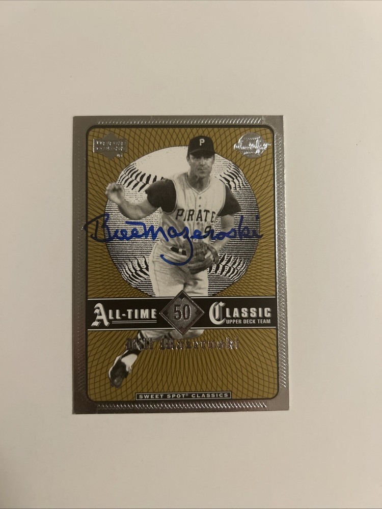Bill Mazeroski MLB Pirates Autographed Signed 2002 Pirates #5