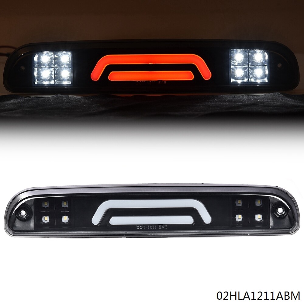 Fit For 99-16 Super Duty Tinted 3D Led Bar Third Brake Light/Lamp Replacement