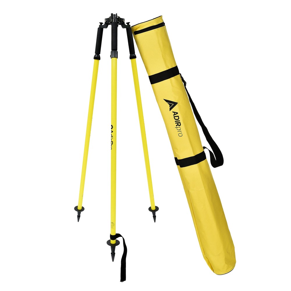 AdirPro Prism Pole Tripod Aluminum Range Pole Tripod Use for Survey Pole, Yellow