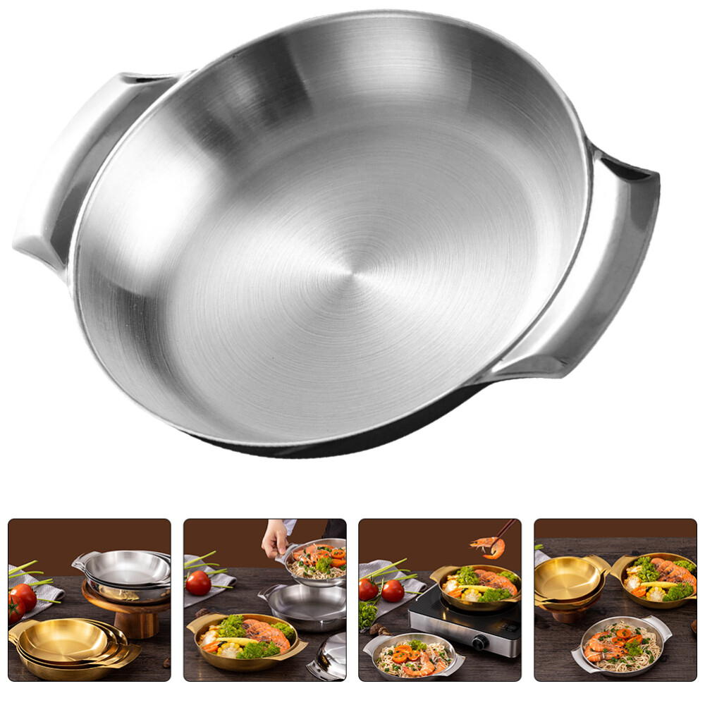 Stainless Steel Seafood Pot Pots Induction Frying Cooking Pan Hotpot