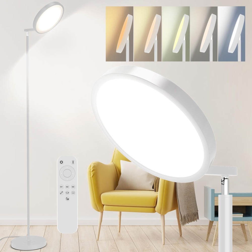 JOOFO Sky LED Floor Lamp,Folding Modern Torchiere Floor Lamp,Bright Dimmable