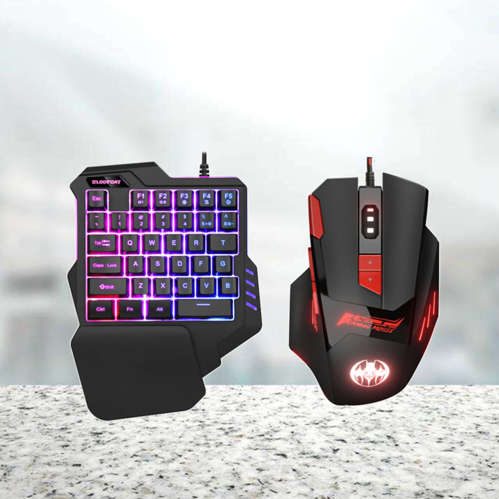 RGB Gaming Keypad with Single-Hand Control and Customizable Backlit Keys