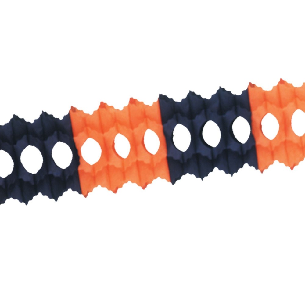 Beistle Orange Black Arcade Halloween Garland Party Decoration