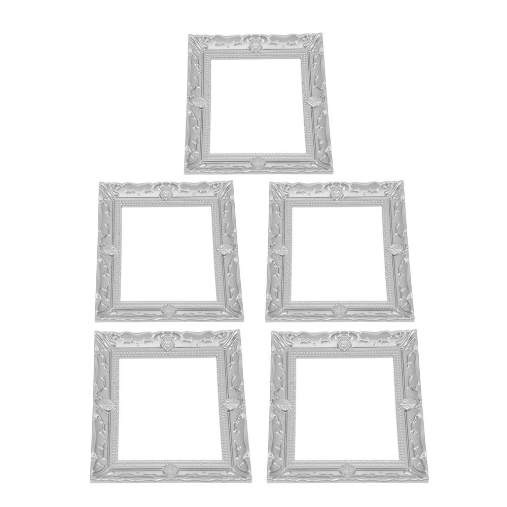 5 Pcs Vintage Home Decor Poster Dollhouse Photo Frame Miniature Decorations