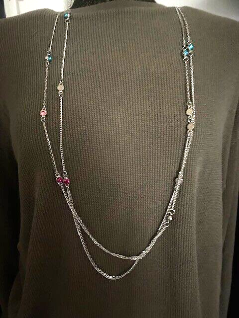 Paparazzi Sparkle Of The Day Multi-Necklace W/Matching Earrings