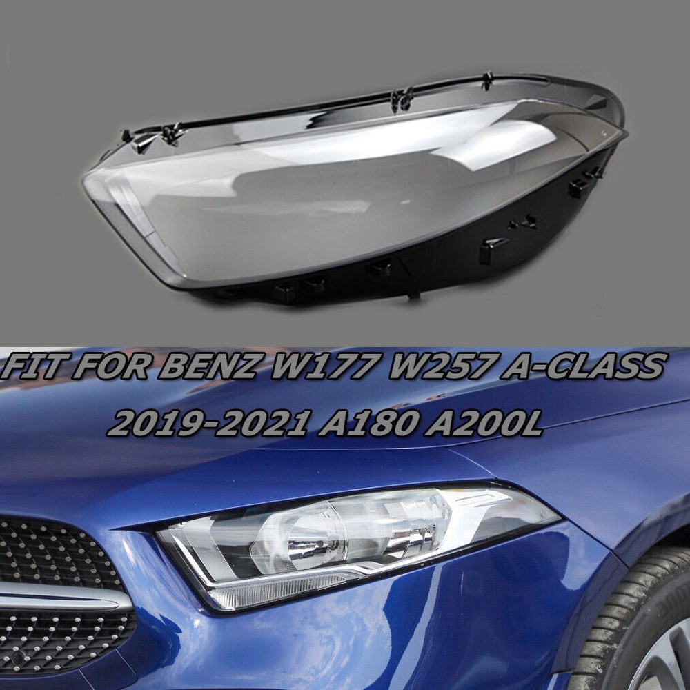 Headlight Lens Headlamp Shell Cover For Benz W177 A-Class 19-21 A180 Left