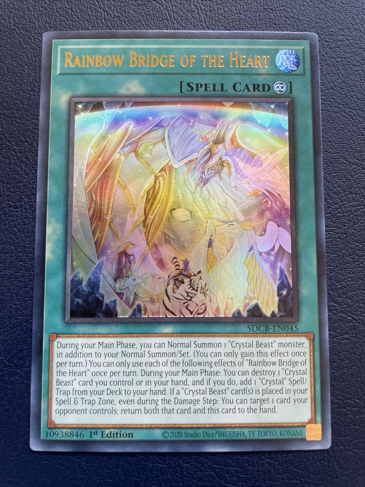 YuGiOh Rainbow Bridge of the Heart SDCB-EN045 Ultra Rare 1st Ed NM