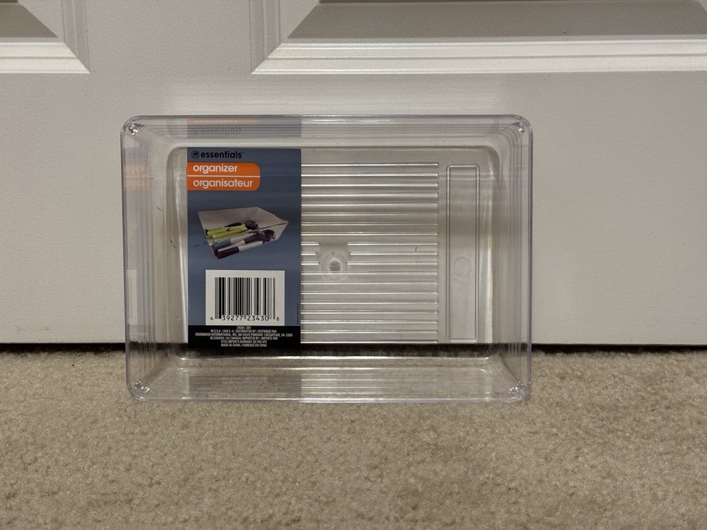 Storage Essentials Durable Crystal Clear Organizer- Used