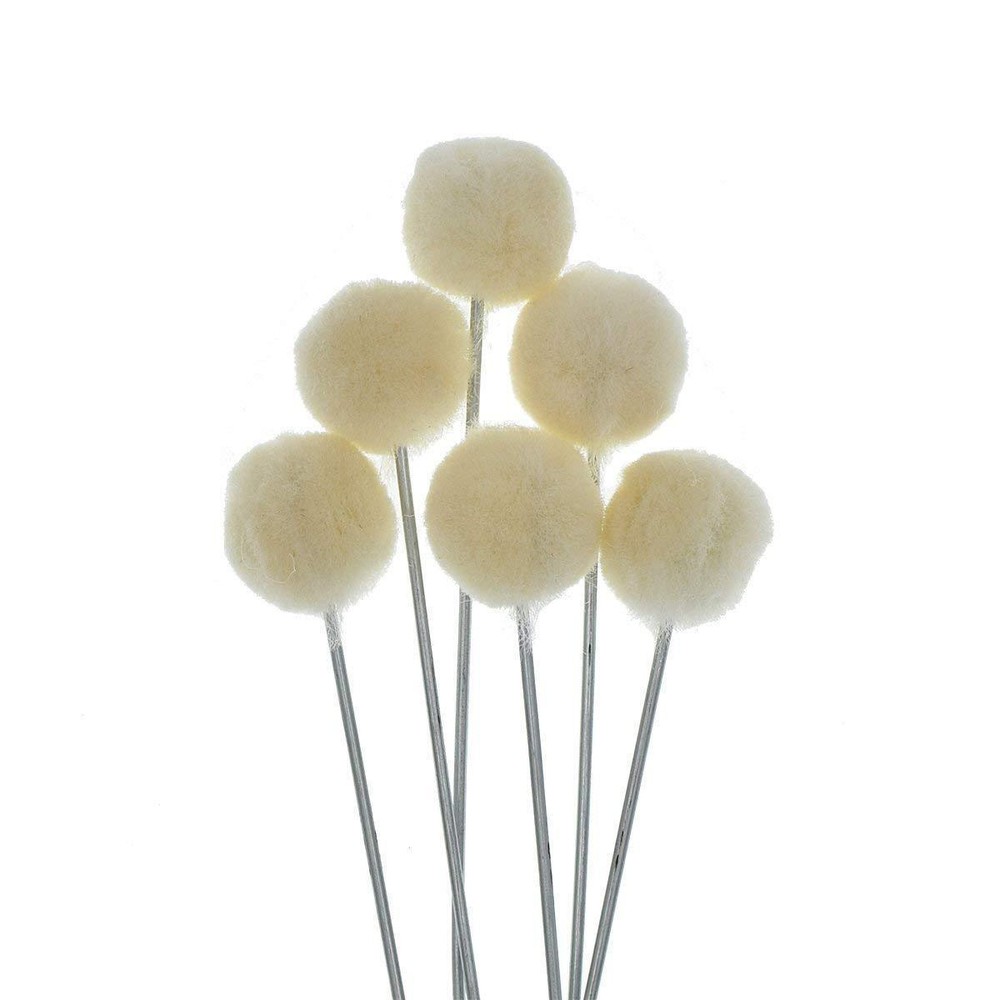 50 Piezas Lana Daubers Bola Cepillo Cuero Tinte Dauber Aplicador de Teñido con I9E6